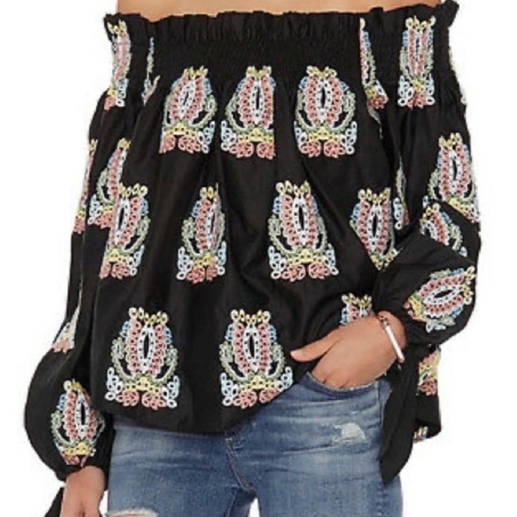 Caroline Constas “Lou” off the shoulder top - Picture 3 of 11